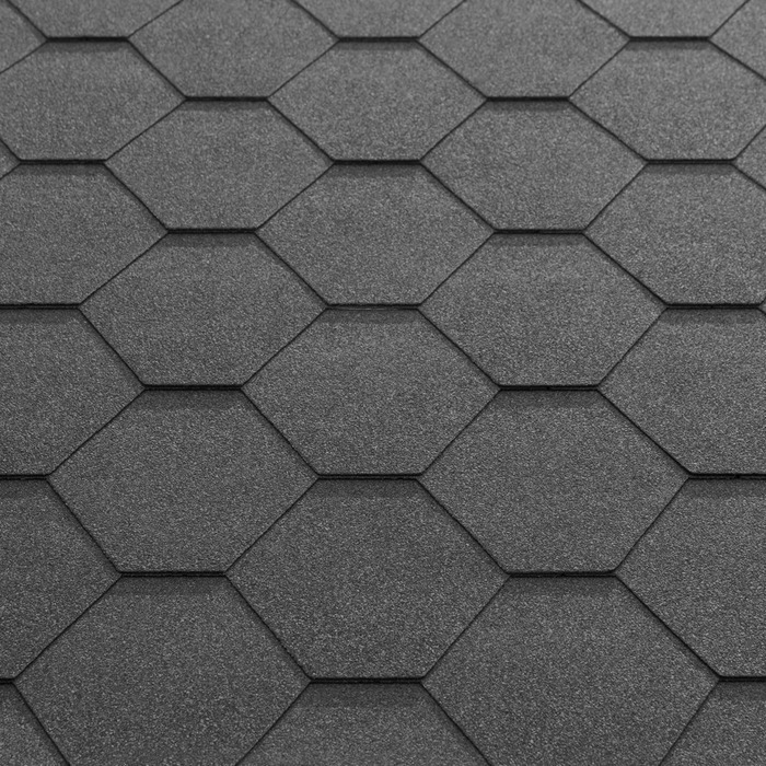 Takshingel svart 3 m² - Tecca