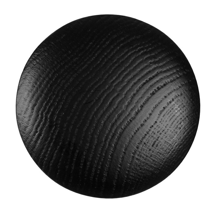 Knagg Ø75 mm svartmalt eik