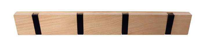 Knaggrekke Flex lys eik 4 kroker 40 cm