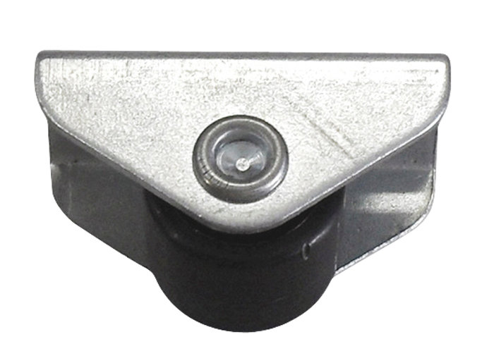 Møbelhjul fast svart 15 mm
