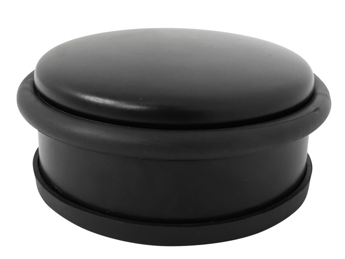 Dørstopper matt svart Ø92 mm