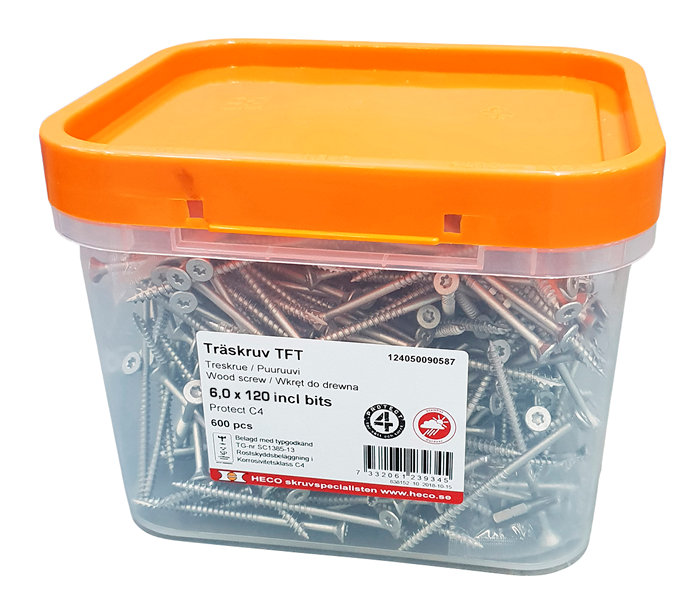 Treskrue TFT 6,0x120 Protect 4 - 300 stk.