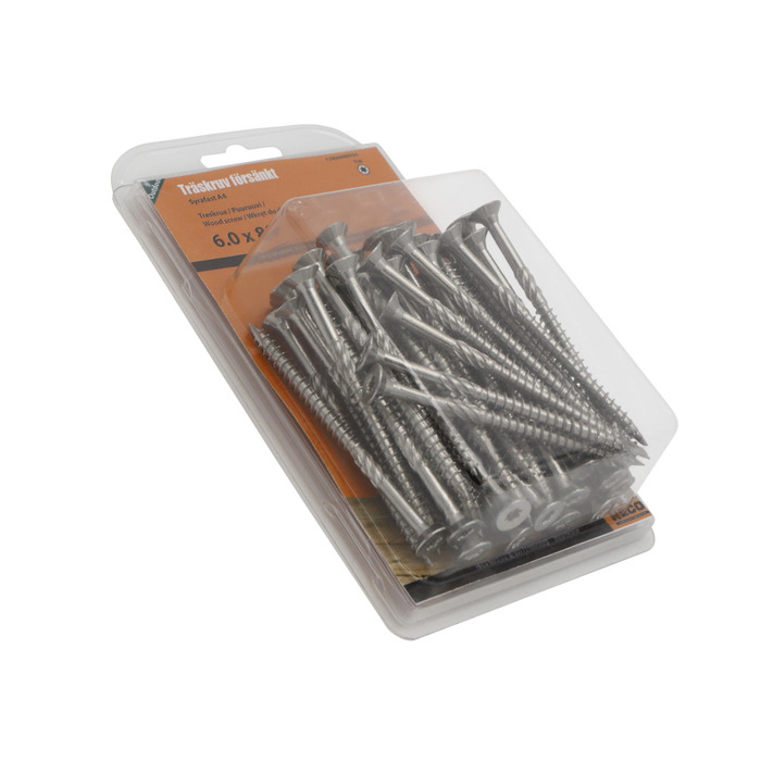 Treskrue A4 6 x 80 mm 50-pk. Heco