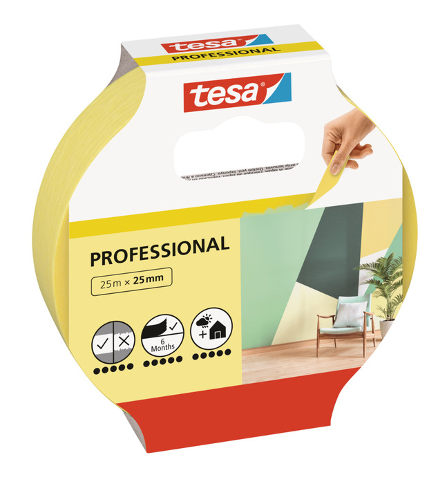 Tesa Maskeringstape Professional 25 mm x 25 meter