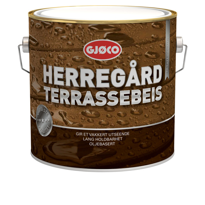 Gjøco terrassebeis oljebasert burmateak 2,7 liter