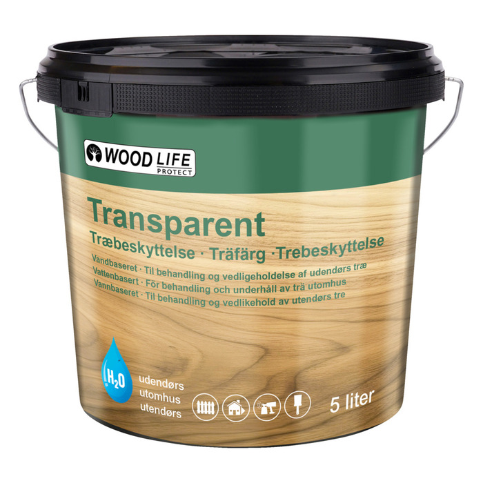 Woodlife svart trebeskyttelse 5 liter