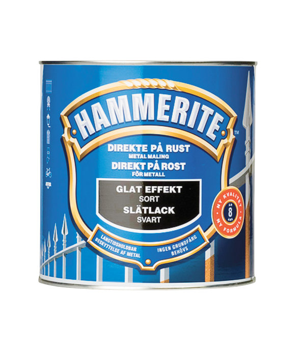 Hammerite glatt svart 750 ml | jem & fix