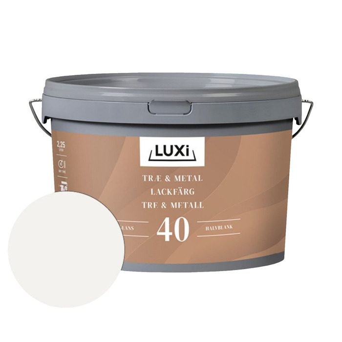 Tre- og metallmaling motehvit 2,5 liter | jem & fix