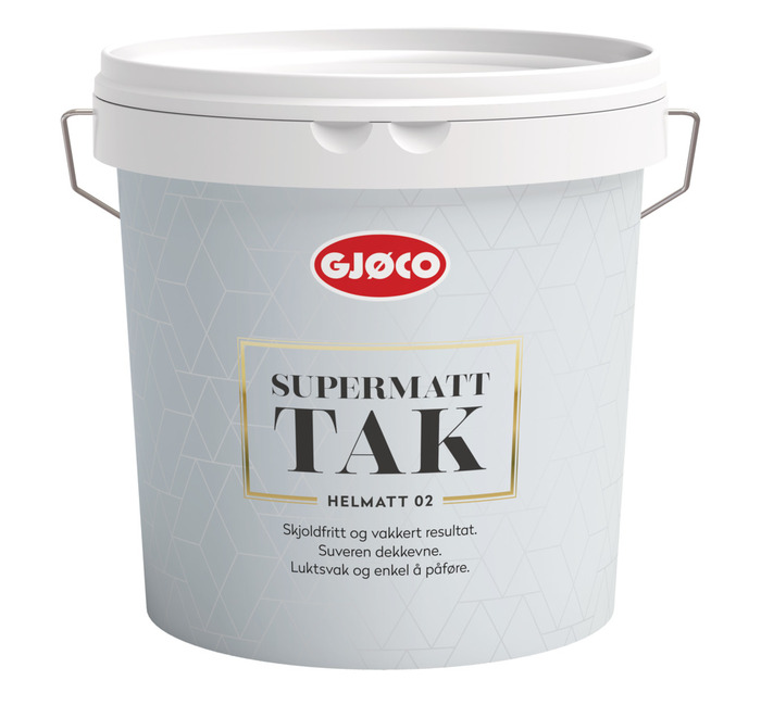 Interiør 02 hvit base 2,7 liter tak - Gjøco