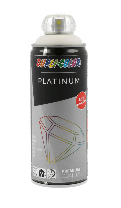 Dupli-Color Platinum spraymaling hvit matt