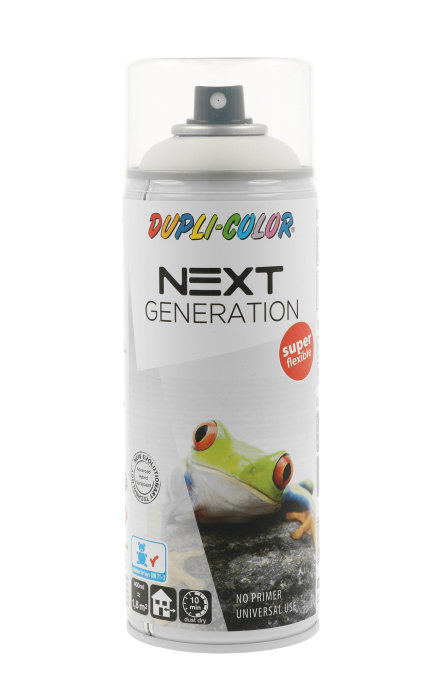 Dupli-Color Next Generation spraymaling hvit matt