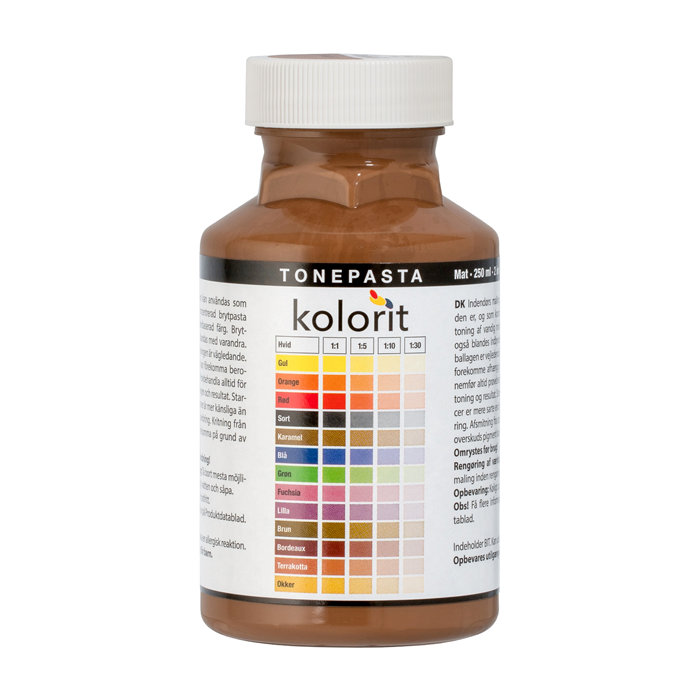 Fargepasta Karamell 0,25 liter - Kolorit