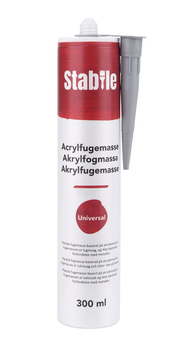Akrylfugemasse hvit 300 ml - Stabile