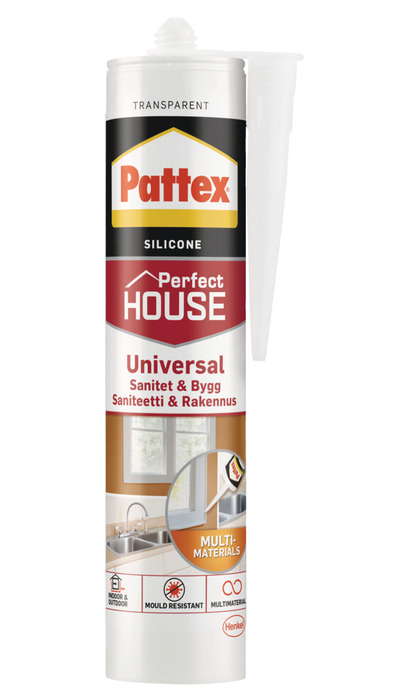 Pattex sanitær- og byggsilikon klar 280 ml
