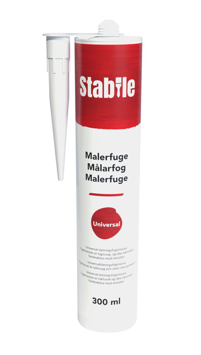Malefuge hvit 300 ml - Stabile