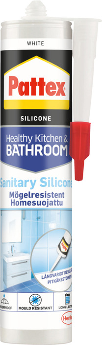 Pattex sanitærsilikon hvit 280 ml