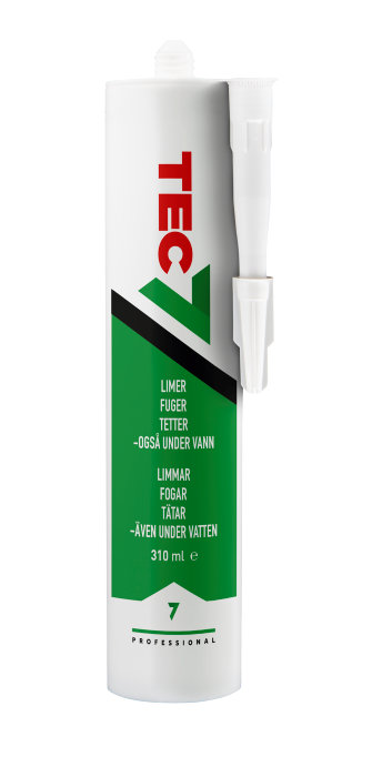 Tec7 fugemasse svart 310 ml