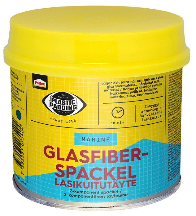 Plastic Padding glassfibersparkel 460 ml