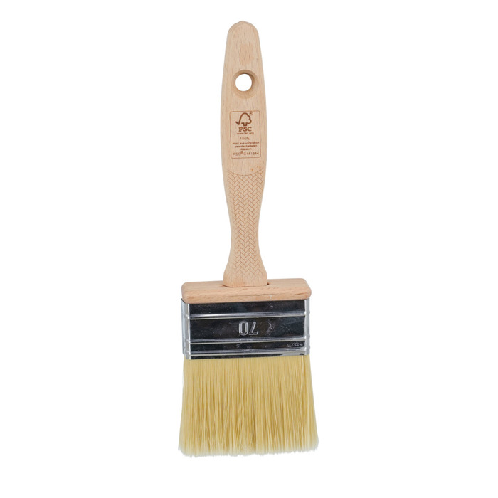 Fasadepensel med trehåndtak 70 mm – Luxi