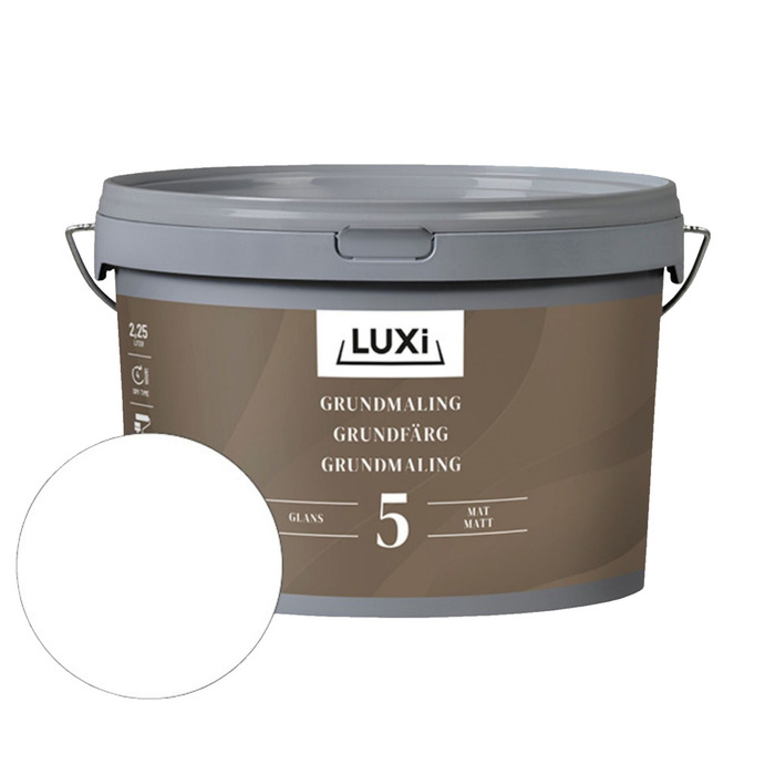 Grunnmaling hvit 2,5 liter - Luxi