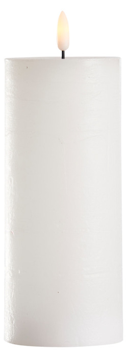 Kubbelys med 3D LED-flamme H15 cm