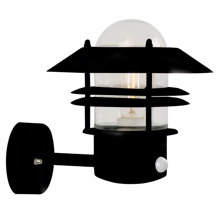 Nordlux Blokhus up vegglampe m/sensor svart