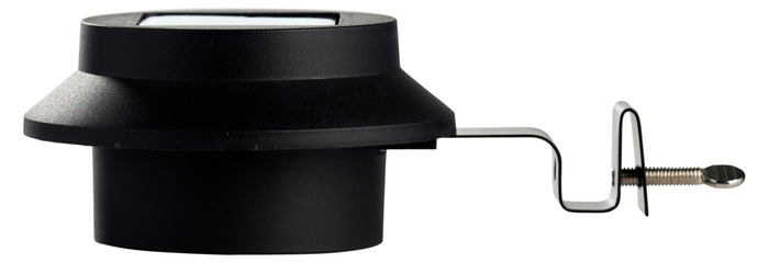 Solcellelampe til takrenne svart 2-pk. - Garden®