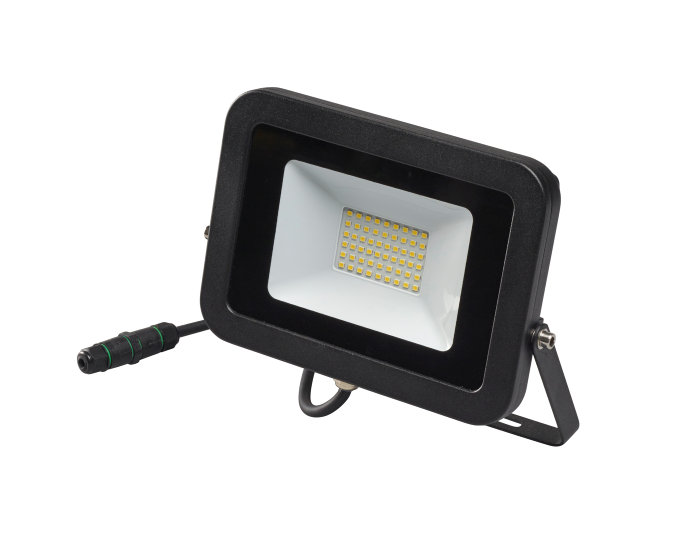 Arbeidslampe inkl. 50 W LED-pære svart