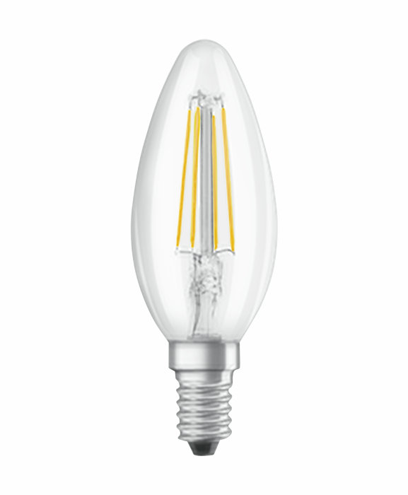 Osram LED Star Classic klar kertepære E14 4W