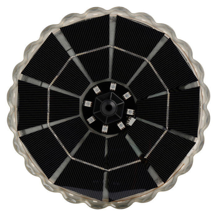 Fontene med solceller Ø16,5 cm – Garden