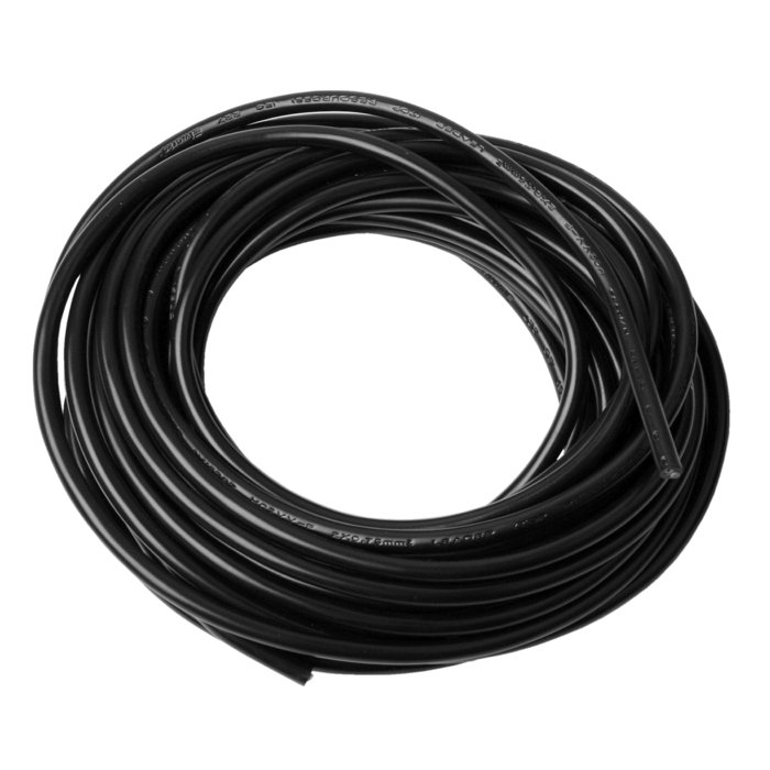 Ledning rund 2 x 0,75 mm² 10 meter svart