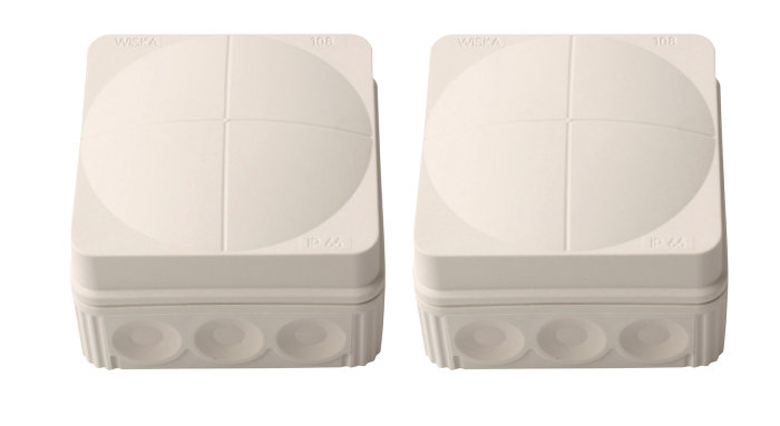 Koblingsboks IP66 grå 2 stk.