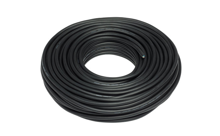 Gummikabel 3 x 1,0 mm² med jord - 50 meter