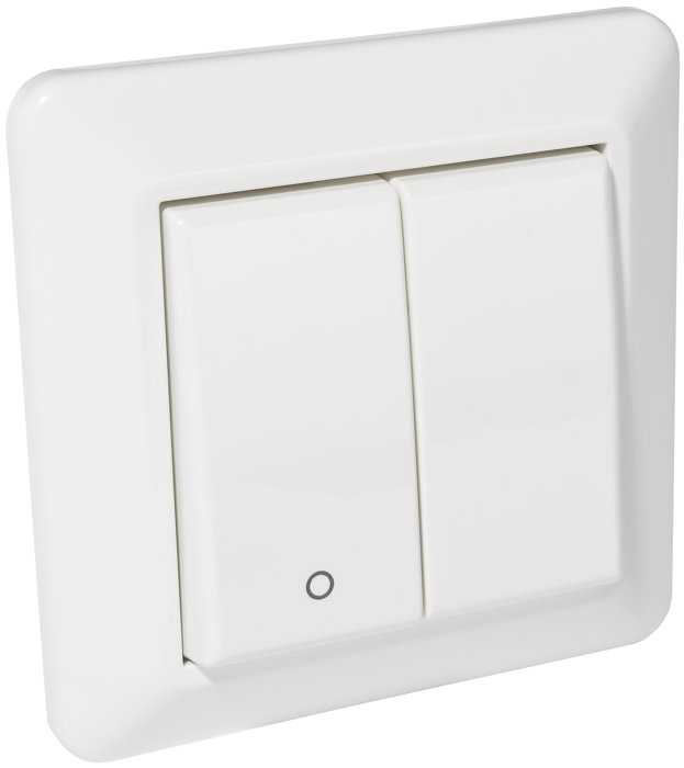 Bryter 2-1-pol innfelt hvit - Elko