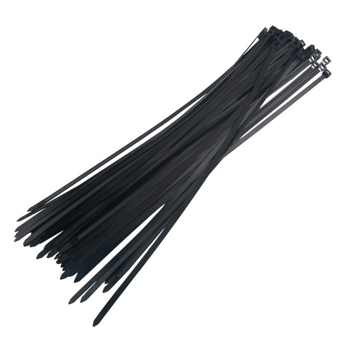 Kabelstrips 7,6 x 500 mm i svart - 50 stk.