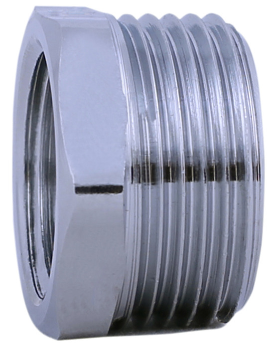 Nippelmuffe krom 3/4"x1/2"