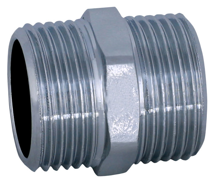 Nippel 3/8" R10 krom