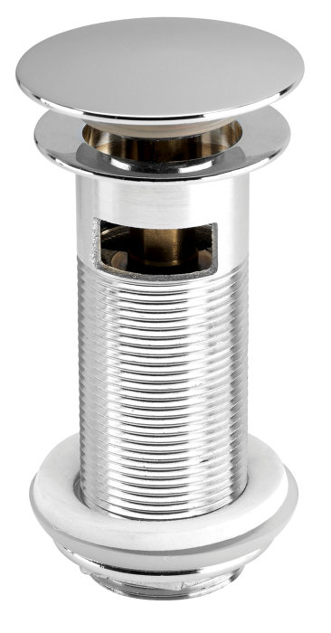 Bunnventil Push pop-up 1 1/4" krom