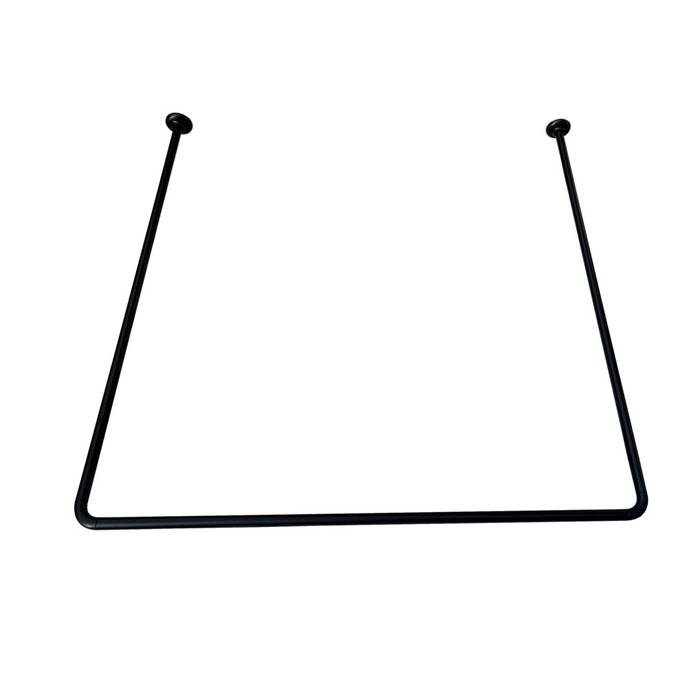 GEYSER® gardinstang U-form 90 x 90 x 90 cm svart