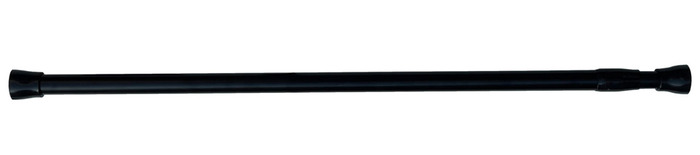 GEYSER® gardinstang svart 70–120 cm Ø22 mm