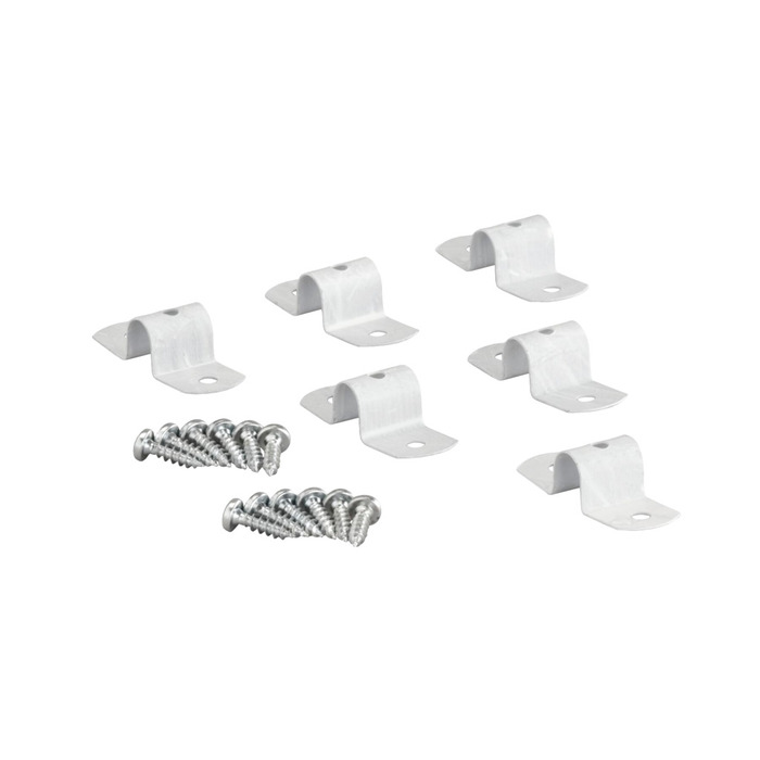 Skarvbeslag T/hyllplan Vit 6-pack Elfa