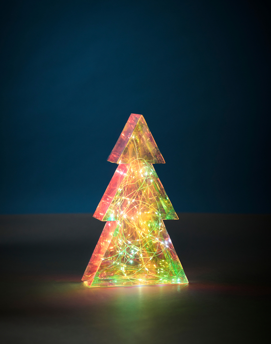 Julgran Hologram 50 LED 35 cm Stemning