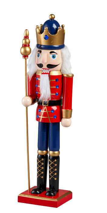 Nötknäpparen Blå 38 Cm Stemning