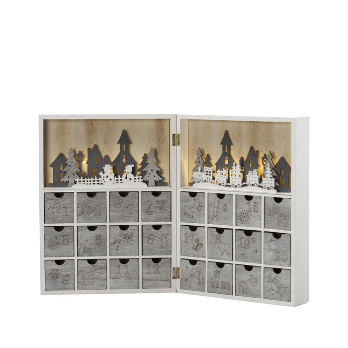 Siluett Adventskalender LED Konstsmide