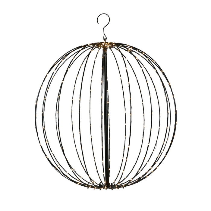 Metallkula 320 LED Svart Ø50 Cm Nordic Winter