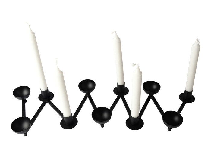 Ljusstake Zick Zack 25 X 19,5 X 5 Cm