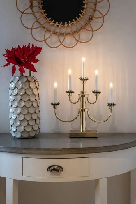 Adventsljusstake 5-armad Mässing Konstsmide