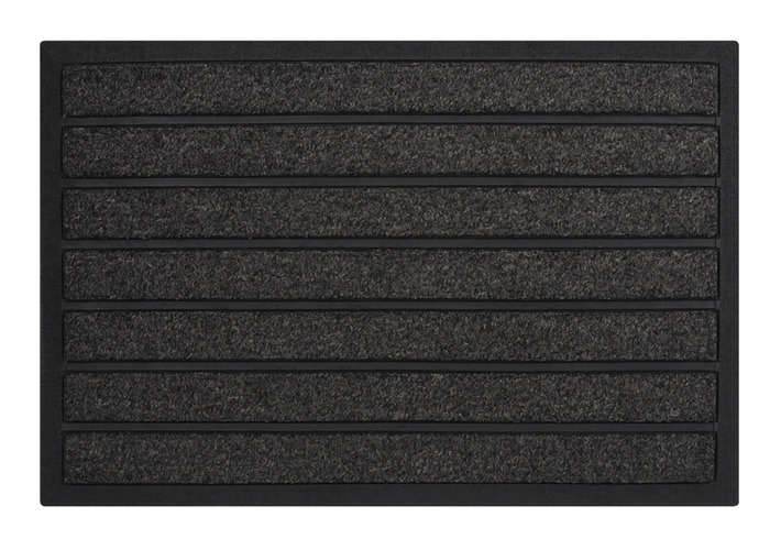 Dörrmatta Utomhus Grå/Svart 45 X 75 Cm