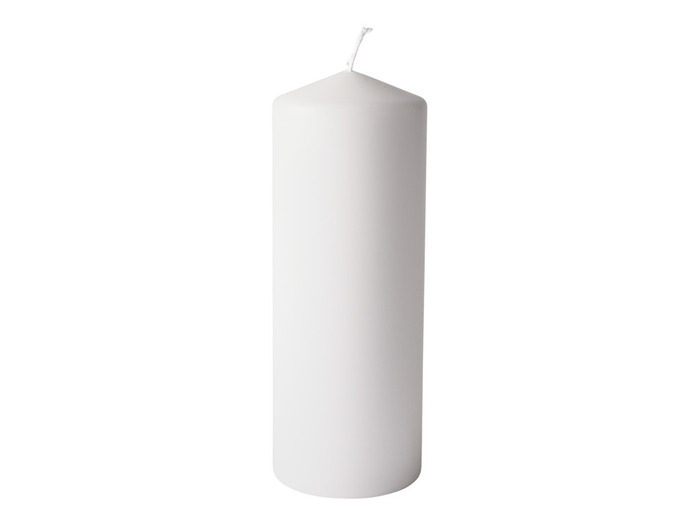 Blockljus Vit 18 Cm