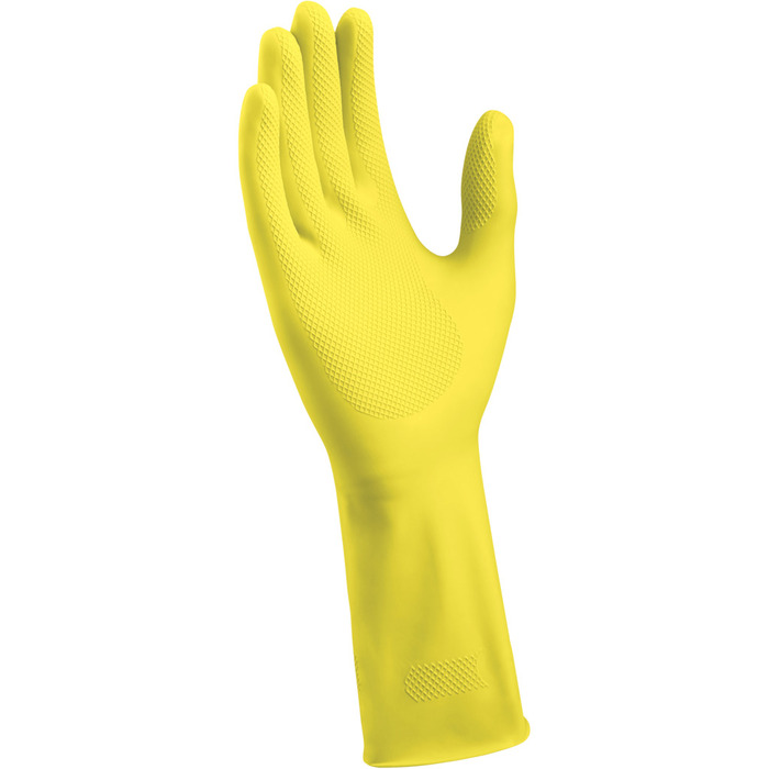 Gummihandske Gul Large G. Funder